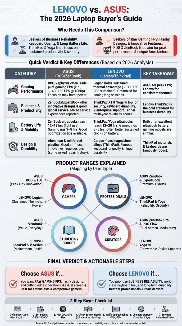 Lenovo vs Asus laptop