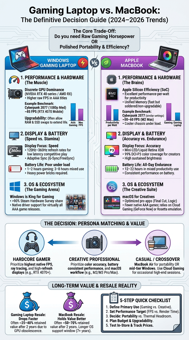 Gaming laptop vs MacBook