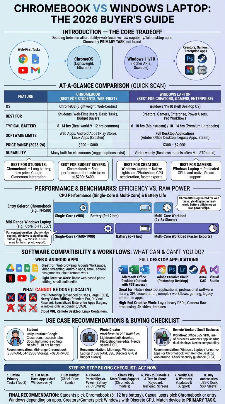 Chromebook vs laptop