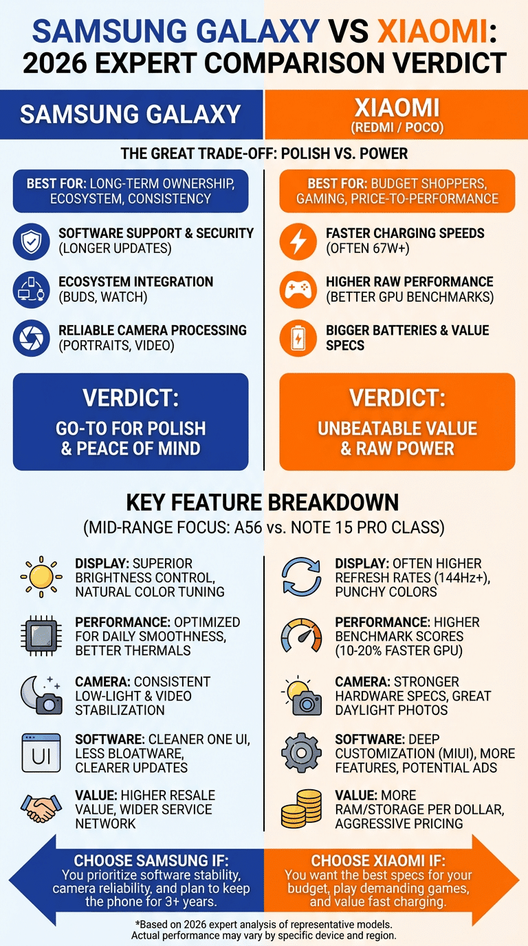 Samsung Galaxy vs Xiaomi